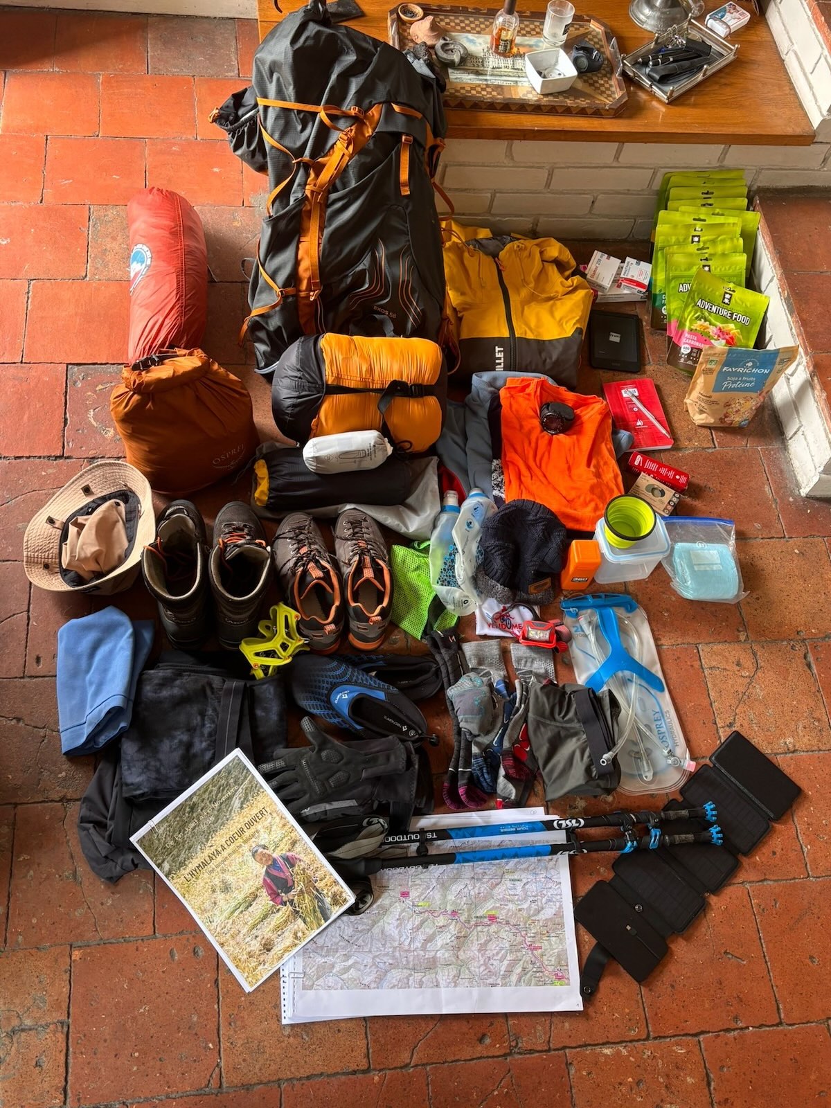 Contenu du sac de Fabrice