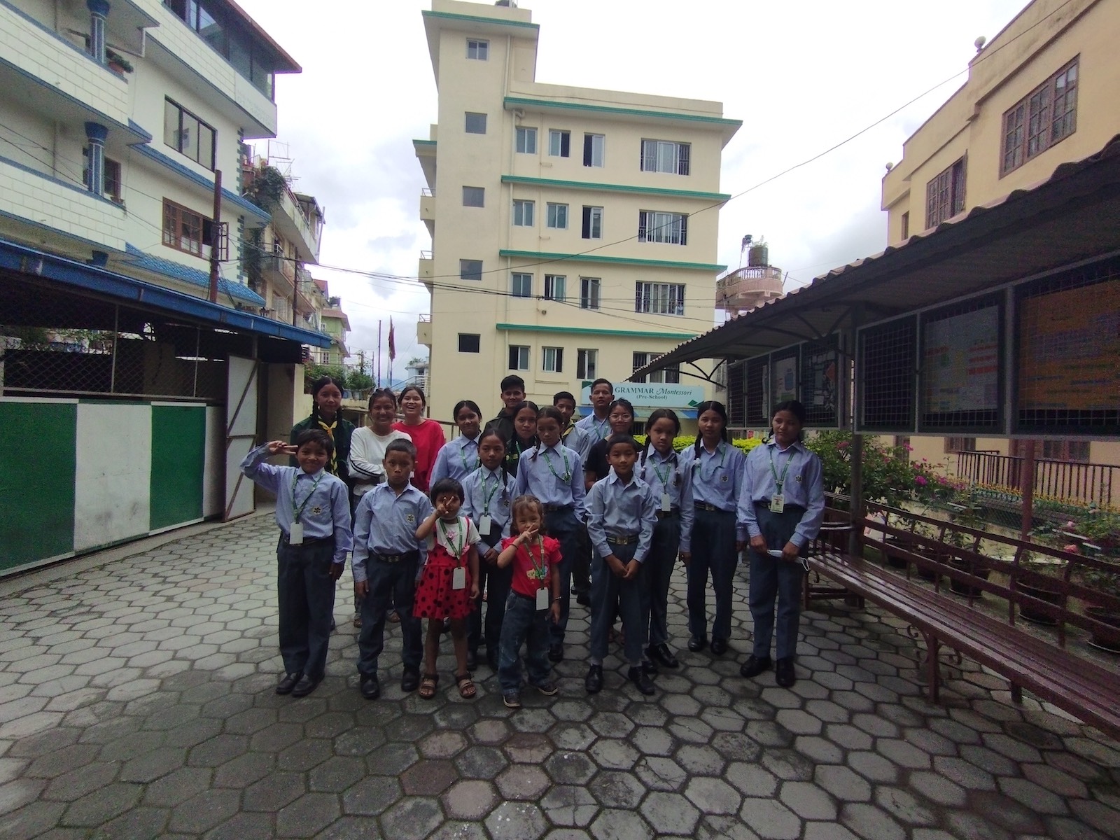 Les élèves de Magarsalu à la Grammar School (août 2022)