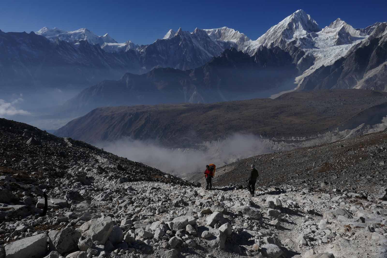 descente apres le col